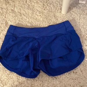 Bright blue lulu shorts